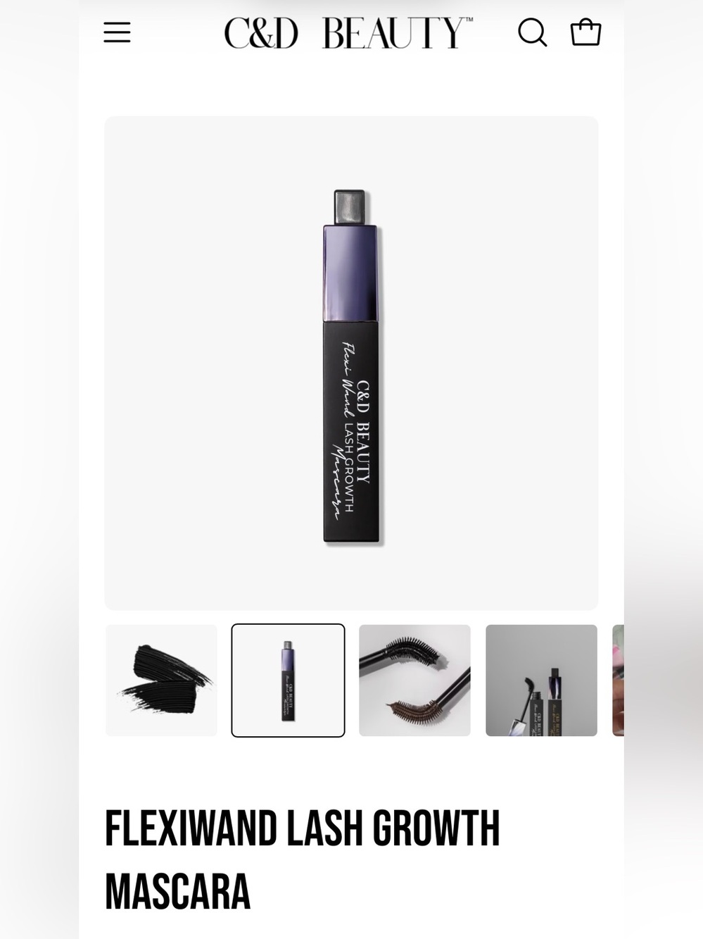 Flexi-Wand Lash Growth Mascara - Black
By C & D beauty